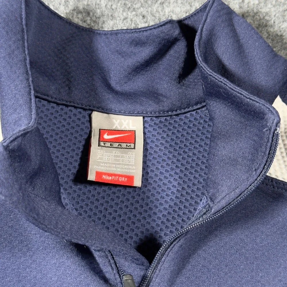 Nike Fit Team BYU Cougars Quarter Zip Pullover Mens XXL Navy Blue
